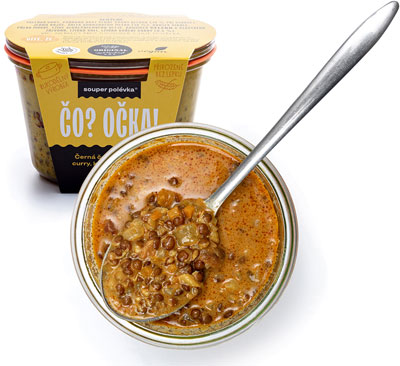 Čočková polévka s curry a kokosovým mlékem 300g