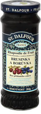 ST.DALFOUR Rhapsodie de Fruit Brusinka a borůvka džem 284g