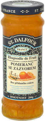 ST.DALFOUR Rhapsodie de Fruit Pomeranč se zázvorem 284g