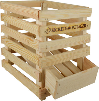 Dřevěná přepravka/bedýnka pro skladování cibule