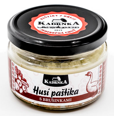 Husí paštika s brusinkami 160g