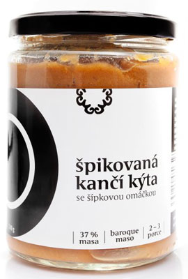 Špikovaná kančí kýta se šípkovou omáčkou 510g bez přílohy