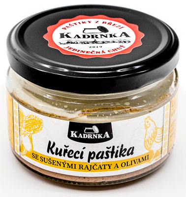 Kuřecí paštika se sušenými rajčaty a olivami 160g