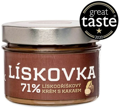 Lískovka - 71% lískoořískový krém s kakaem 250g