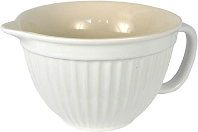 Mísa na těsto, keramika, barva Pure White, 24x18x12 cm
