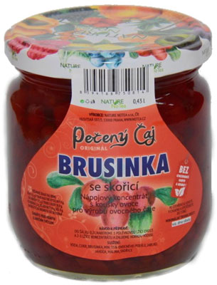 Pečený čaj Brusinka se skořicí 430 ml