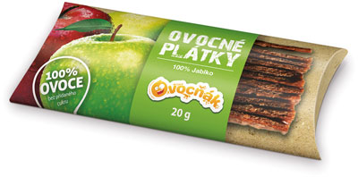 Raw ovocné plátky 100% Jablko 20g