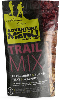 Trailmix - Brusinky, krůtí JERKY, vlašské ořechy 100g