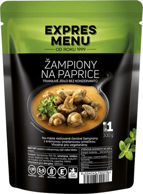 Žampiony na paprice 300g bez přílohy