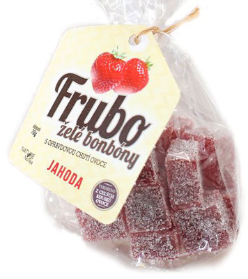 Želé bonbony FRUBO Jahoda 70g