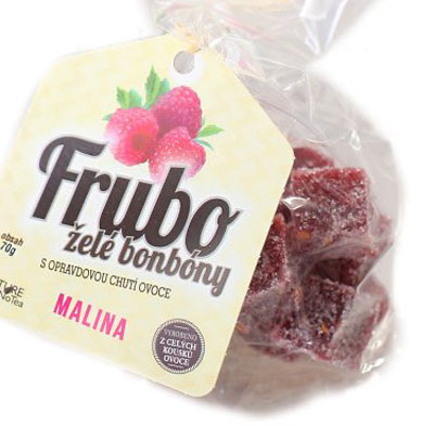 Želé bonbony FRUBO Malina 70g