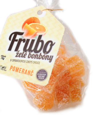 Želé bonbony FRUBO Pomeranč 70g