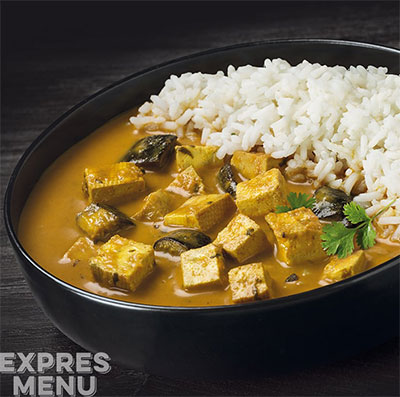 Žluté kari s tofu a jasminovou rýží 500g