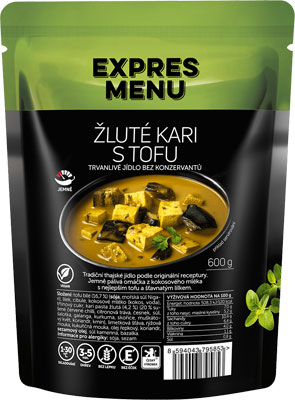 Žluté kari s tofu 600g bez přílohy